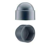 EMFA Pack of 40 Hexagonal Protective Caps for Screws M8 (Wrench Size 13) Screw Caps Anthracite Screw Cover Screws and Nuts Cover Caps Plastic Caps for Screws