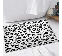 EMFSLA Bath Mat 16x24 in,Leopard print vector seamless pattern texture,Non-Slip Bathroom Mat Machine-Washable,Ultra Soft and Water Absorbent Bath Rug for Bathroom