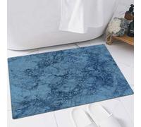 EMFSLA Bath Mat 16x24 in,Marble,Abstract Crack Pattern with Hazy Sketchy Effects Artistic Kitsch Design,Sla,Non-Slip Bathroom Mat Machine-Washable,Ultra Soft and Water Absorbent Bath Rug for Bathroom