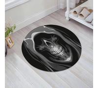 EMFSLA Bath Mat 24x24 in,the death skull,Non-Slip Bathroom Mat Machine-Washable,Ultra Soft and Water Absorbent Bath Rug for Bathroom
