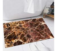 EMFSLA Bath Mat 24x35 in,texture of marble stone as background,Non-Slip Bathroom Mat Machine-Washable,Ultra Soft and Water Absorbent Bath Rug for Bathroom