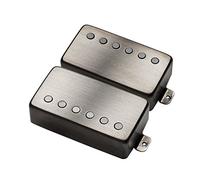 EMG 4389.00 57/66 Active Guitar Humbucker Pickup Set, Brushed Black Chrome