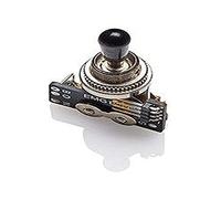 EMG Pickups »3-WAY B289 TOGGLE SWITCH - BLACK KNOB« Pickup Selector Switch for Electric Guitars in Gibson™ Style | 2 Connection Cables (Short/Long) | Black Button