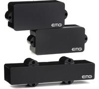 EMG PJ Active Bass Guitar Pickup Set, Black
