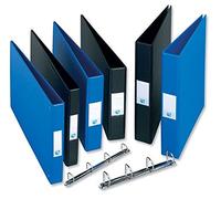 Emgee Ring Binder PVC Oblong 4 D-ring 40mm Capacity A3 Black Ref 570450 [Pack of 2]