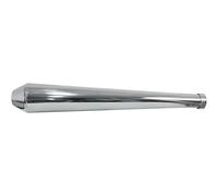 Emgo Megaphone Not Homologated Muffler Silver Not Homologated
