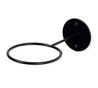 EMH Black Round Wall Mounted/Wall Hang Ring Holder for Flower Pot Plant 12 cm