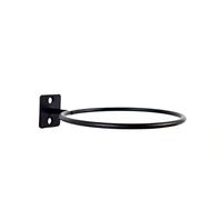 EMH Black Wall Mounted/Wall Hang Ring Holder for Flower Pot 14 cm
