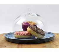 EMH Clear Glass Display Dome With Knob Handle H:14 cm x 18 cm