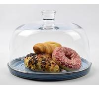 EMH Clear Glass Display Dome With Knob Handle H:16 cm x 25 cm