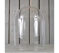 EMH Handmade Clear Circular Large Glass Display Cloche Dome 36 x 25 cm