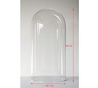EMH Large Glass Dome Display Cloche Bell Jar 40 cm