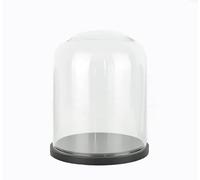 EMH Medium Glass Dome Display Cloche With Black Base 22 x 18 cm