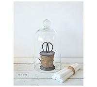 EMH Medium Mouth Blown Glass Display Cover Cloche Bell Dome Centrepiece 28 cm