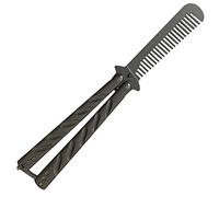 EMHFLYFN New Dull Stainless Steel Handle Comb Practice Trainer for Training Unsharpened Blade Folding Tool Set
