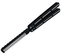 EMHFLYFN New Dull Stainless Steel Handle Comb Practice Trainer for Training Unsharpened Blade Folding Tool Set