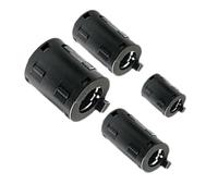 EMI Filter Ferrite Core, 5-Pack Snap-On Cable Choke Clips for Noise Suppression, EMC Demagnet Ring for Audio Video Cables, Black (7/9/11/13mm)