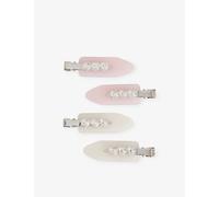 Emi Jay Womens Emi Jay Popstar Set Of Four Cellulose Acetate Hair Clips Soft N Sweet