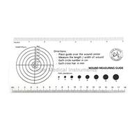 EMI Medical Ruler with Wound Measuring and Pupil Gauge Reference Guide