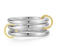 Emibele Stackable Rings for Women, No Tarnish Silver Rings Stack, Size 7