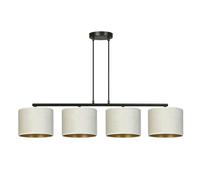 Emibig HILDE Pendant lamp 4 x E27 Black with White Shade