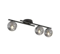 Emibig Lighting Emibig Kairo Ceiling Lamp 3 X E14 Black With Graphite Shade