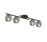 Emibig Lighting Emibig Kairo Ceiling Lamp 4 X E14 Black With Graphite Shade