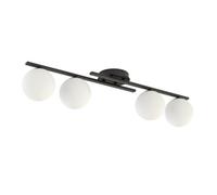 Emibig Lighting Emibig Kairo Ceiling Lamp 4 X E14 Black With White Shade