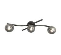 Emibig Lighting Emibig Opus Ceiling Lamp 3 X E14 Black With Graphite Shade