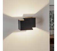 EMIBIG LIGHTING Frost wall light in angular shape, black