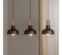 EMIBIG LIGHTING Gubo hanging light, 3-bulb, black