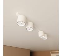 EMIBIG LIGHTING Nano ceiling light, white, 4-bulb, metal