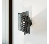 EMIBIG LIGHTING Spiral wall light, black, metal, G9, 29 cm high