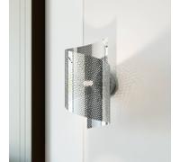 EMIBIG LIGHTING Spiral wall light, chrome-coloured, metal, G9, 29 cm high