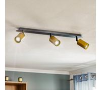 EMIBIG LIGHTING Zen 3 ceiling spotlight with 3 spots, black-gold