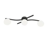 Emibig OPUS Ceiling lamp 3 x E14 Black with White Shade Emibig Black