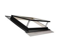 Emica - Rooflight Vasistas Opening | Best Line Anti-Hail Glass | Fir Wood | Skylight (55x45 Base x Height)
