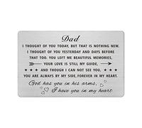 Emideary Sympathy Card for Loss of Father - Loss of Dad Sympathy Gifts - Memorial Gift for Loss of Dad - Loss of Father Rememberance Wallet Card Inserts Keepsake