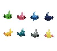 EMiEN 8 Pieces Miniature Hexagonal Salamander, Tiny Animals Figurines, Fairy Garden Accessories,Animals for Fairy Garden,Dollhouse,Plant Pots,Fish Tank Ornaments