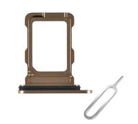 EMiEN SIM Card Tray Slot Holder Replacement for iPhone 17 Pro & 17 Pro Max (Single SIM Version) with Waterproof Rubber Seal Ring + Open Eject Pin (Orange)