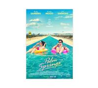 EMIGOS Palm Springs Movie Poster Canvas Poster Wall Art Decor Print Picture Paintings for Living Room Bedroom Decoration Unframe-style 12x18inch(30x45cm)