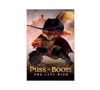 EMIGOS Puss in Boots The Last Wish Movie Poster 1 Canvas Poster Bedroom Decor Sports Landscape Office Room Decor Gift Unframe-style 12x18inch(30x45cm)