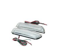 EMIGOS Rear Light 2PCS Car Tail Light Parking Brake Rear Bumper Reflector Lamp For Toyota For Avensis For Alphard For RAV4 Red Fog Stop Lights Modification Accessories (Color : Clear)