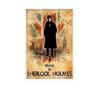 EMIGOS Sherlock Holmes Canvas Poster Wall Art Decor Print Picture Paintings for Living Room Bedroom Decoration Unframe-style 12x18inch(30x45cm)