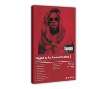 EMIGOS Westside Gunn-Flygod Is An Awesome God 2 - Music Album Poster Canvas Poster Bedroom Decor Sports Landscape Office Room Decor Gift Frame-style 12x18inch(30x45cm)