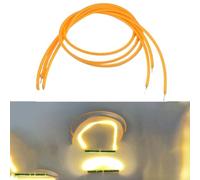 Emiif 10Pcs 2200K Bulb Filament Lamp Parts LED Diodes Flexible Filam DC3V FPC Warm White Light For DIY Hand-made Toys And Decoration Design(130mm)