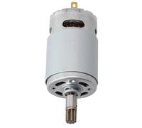 Emiif 18V 8 Teeth Motor RS-550VD-6532 H3 for WORX WX390 WU390 50027484 and Rockwell Tools, Silver Metal DC Motor with 38mm Diameter