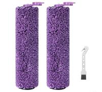 Emiif 2 Pack Main Roller Brushes for Shark Steam PickUp WW200, WW201, WW205, WW201Q Robot Vacuum Cleaner, Plastic Nylon Brushroll Lint Brush Attachments