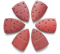 Emiif 20PCS Abrasive Sanding Sheets Set for Bosch PSM 100A Detail Palm Sander Multi Grit 60-1000 11 Holes Sandpaper for Wood Metal Paint