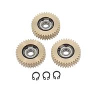 Emiif 3pcs 36 Teeth Ebike Wheel Hub Motor Gear with Bearing, Nylon Steel Copper Planetary Gear, Compatible with Bafang Motor 38x8x12mm